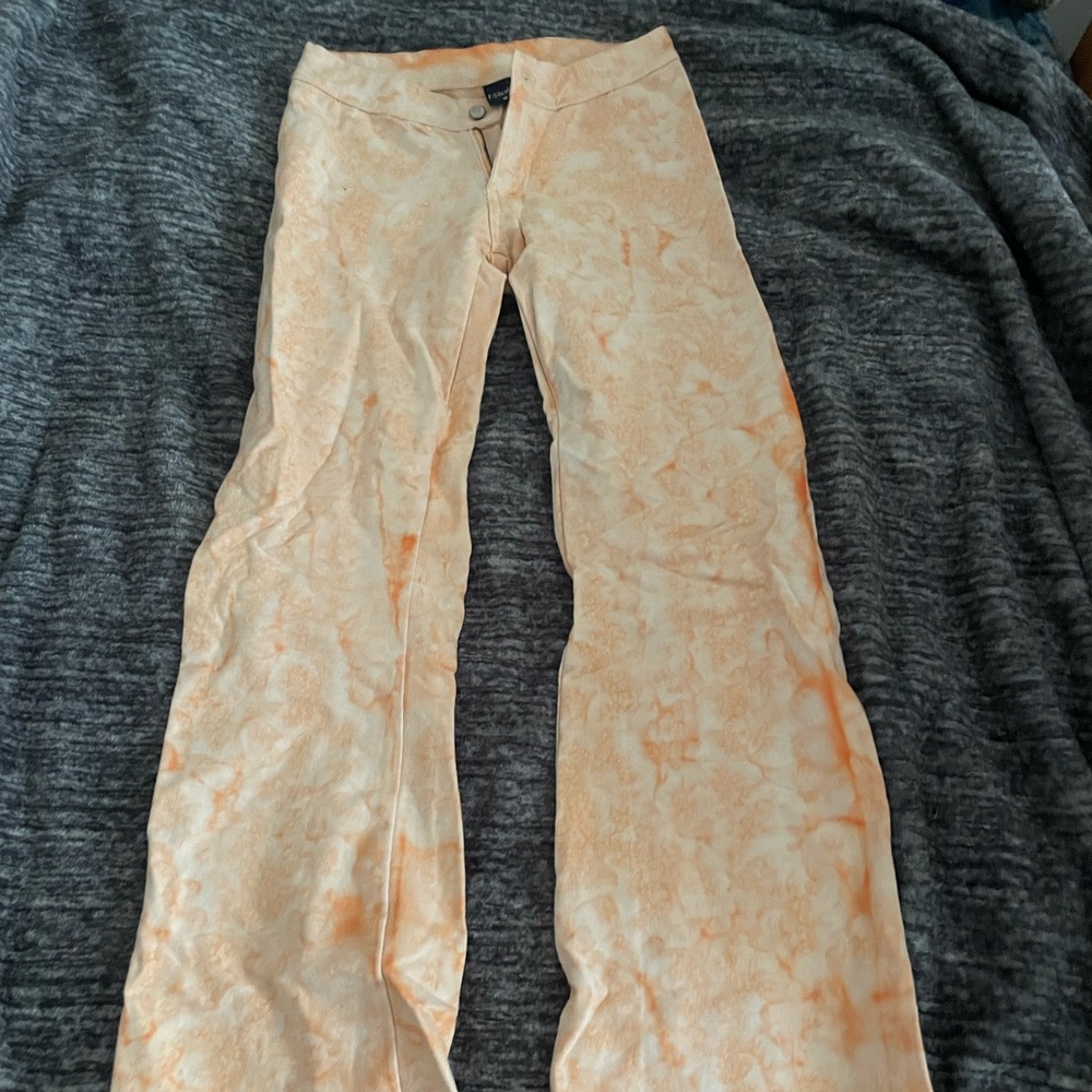 Low rise flare pants